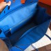 Hermes Blue Hydar Clemence Birkin 35cm Handmade Bag