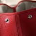 Hermes Small Garden Party 30cm Tote In Red Leather