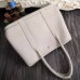 Hermes Small Garden Party 30cm Tote In White Leather