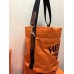 Hermes Grooming Bucket Bag In Orange Canvas