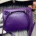 Hermes Kelly Danse Bag In Purple Swift Leather