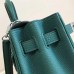 Hermes Malachite Clemence Kelly 25cm PHW Bag
