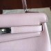 Hermes Rose Dragee Swift Kelly 25cm Retourne Handmade Bag