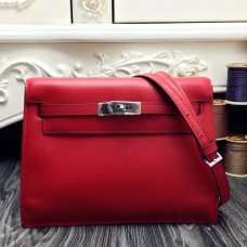 Hermes Kelly Danse Bag In Red Swift Leather Hermes Kelly Danse Bag In Red Swift Leather
