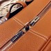 Hermes Victoria II 35cm Bag In Brown Leather