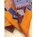 Hermes Orange Les tresors dun Artiste Silk Scarf