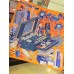 Hermes Orange Les tresors dun Artiste Silk Scarf