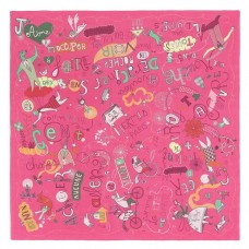 Hermes Rose Les Confessions Shawl