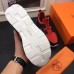 Hermes Men Red/Black Player Sneakers