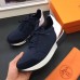 Hermes Men Navy Blue Miles Sneakers