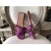 Hermes Oran Sandals In Cyclamen Epsom Leather