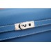 Hermes Kelly Longue Wallet In Jean Blue Epsom Leather
