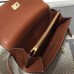 Hermes Kelly Ghillies Wallet In Brown Swift Leather