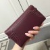 Hermes Kelly Ghillies Wallet In Bordeaux Swift Leather