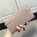 Hermes Kelly Ghillies Wallet In Grey Swift Leather