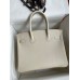 Hermes Birkin 30CM Retourne Handmade Bag In Craie Epsom Calfskin