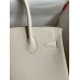 Hermes Birkin 30CM Retourne Handmade Bag In Craie Epsom Calfskin