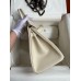 Hermes Birkin 30CM Retourne Handmade Bag In Craie Epsom Calfskin