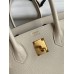 Hermes Birkin 30CM Retourne Handmade Bag In Craie Epsom Calfskin