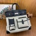 Hermes HAC Cargo Birkin 40 Handmade Bag in Toile with Black Leather