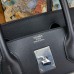 Hermes HAC Cargo Birkin 40 Handmade Bag in Toile with Black Leather