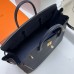 Hermes Navy Blue Clemence Birkin 40cm Handmade Bag