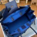 Hermes Cargo Birkin 35cm Limited-edition Bag in Blue Canvas