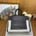 Hermes Birkin a l’envers 35 Bag in Ebene Clemence Leather and Canvas