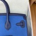 Hermes Birkin Cargo 25 Bag in Blue Toile and Navy Blue Swift Leather