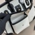 Hermes Birkin Cargo 25 Bag in Ecru Toile and Black Swift Leather