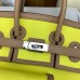 Hermes Birkin Cargo 25 Bag in Lime Toile and Chai Swift Leather