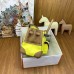 Hermes Birkin Cargo 25 Bag in Lime Toile and Chai Swift Leather