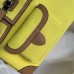 Hermes Birkin Cargo 25 Bag in Lime Toile and Chai Swift Leather