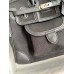 Hermes Birkin Cargo 25 Bag in Black Toile and Swift Leather