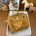 Hermes Birkin Cargo 25 Bag in Sesame Toile and Swift Leather