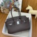 Hermes Shoulder Birkin Light 29 Bag in Ebene Swift Calfskin