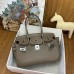 Hermes Shoulder Birkin Light 29 Bag in Taupe Swift Calfskin