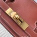 Hermes Birkin 35cm Canvas Bag With Barenia Leather GHW