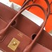 Hermes Birkin 35cm Canvas Bag With Barenia Leather GHW