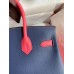 Hermes HSS Birkin 30 Bicolor Bag in Blue Saphir and Rose Lipstick Epsom Calfskin