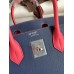 Hermes HSS Birkin 30 Bicolor Bag in Blue Saphir and Rose Lipstick Epsom Calfskin