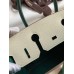 Hermes HSS Birkin 30 Bicolor Bag in Craie and Malachite Epsom Calfskin