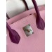 Hermes HSS Birkin 30 Bicolor Bag in Mauve Sylvestre and Anemone Epsom Calfskin