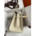 Hermes HSS Birkin 30 Bicolor Bag in Taupe and Craie Epsom Calfskin