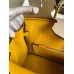 Hermes HSS Birkin 30 Bicolor Bag in Trench and Yellow Epsom Calfskin