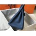 Hermes Birkin 30cm 35cm Bag In Blue Agate Clemence Leather