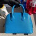 Hermes Bolide 1923 Mini Handmade Bag In Blue Frida Chevre Mysore Leather