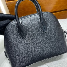 Hermes Bolide 1923 Mini Handmade Bag In Black Chevre Mysore Leather
