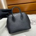Hermes Bolide 1923 Mini Handmade Bag In Black Chevre Mysore Leather