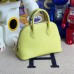 Hermes Bolide 1923 Mini Handmade Bag In Jaune Bourgeon Chevre Mysore Leather